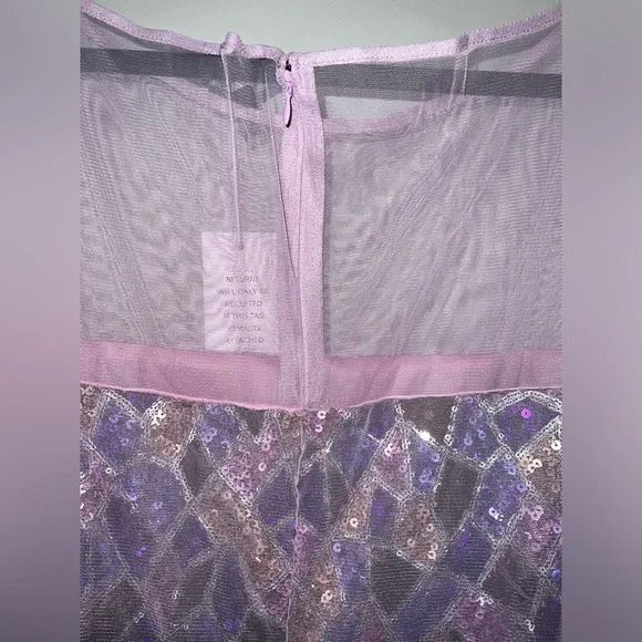 Elegant Purple Sequin Dress Mosaic - Picture 7 of 9